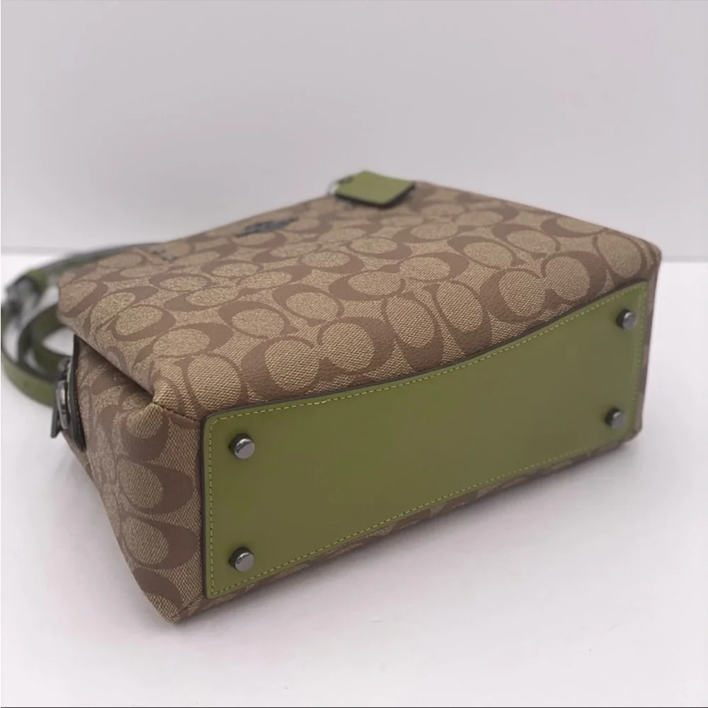 🍀 Coach Mini Lillie Satchel Crossbody Satchel 
Bag Leather - Picture 13 of 13